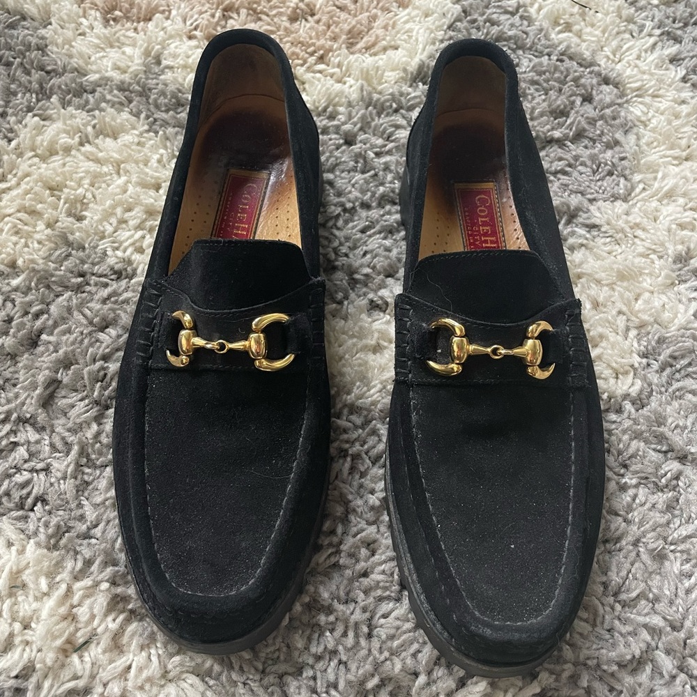 Men’s Cole Haan Black Suede Loafers